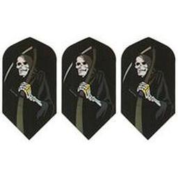 Click here to learn more about the GLD Black w/ Grim Reaper 2-D Glitter Coal Cracker 5245 Dart Flights.