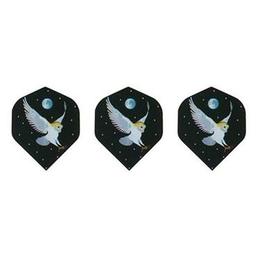 Click here to learn more about the GLD Flying Owl at Night - 2-D Glitter 5424 Dart Flights Standard.