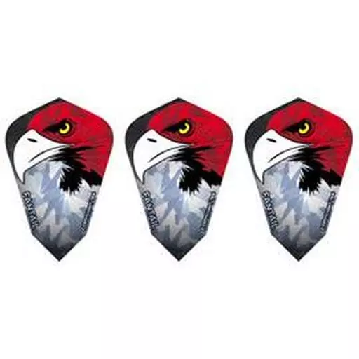 GLD Red Eagle Head - 2-D Glitter 5757 Dart Flights