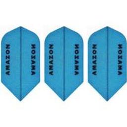 Click here to learn more about the Amazon Blue 100 Micron Thick Slim Dart Flights .