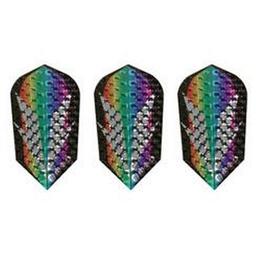 Click here to learn more about the GLD Rainbow Foil - 9915 Dimplex Dart Flights.