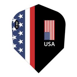 Click here to learn more about the Viper Black American Flag USA Theme V-100 Standard Dart Flights .