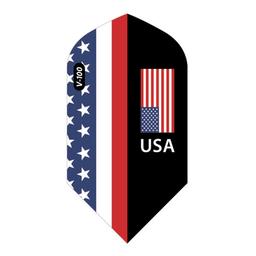 Click here to learn more about the Viper Black American Flag USA Theme V-100 Slim Dart Flights.