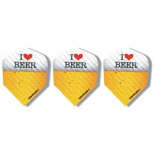 GLD "I Love Beer" Mug Image - Dimplex 9029 Dart Flights