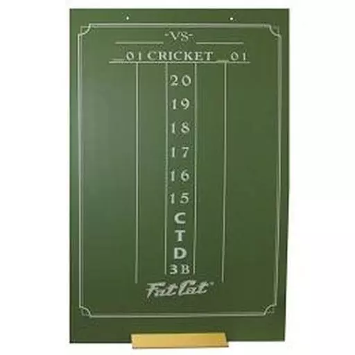 GLD Large Chalk Cricket Darts Scoresheet