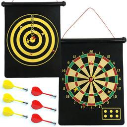 Click here to learn more about the Magnetic Roll-up Dartboard and Bullseye Game with Darts.