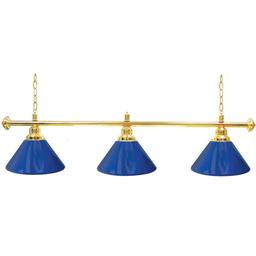 Click here to learn more about the Premium 60 Inch 3 Shade Billiard Pool Table Lamp - Blue and Gold.