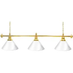 Click here to learn more about the Premium 60 Inch 3 Shade Billiard Pool Table Lamp - White and Gold.