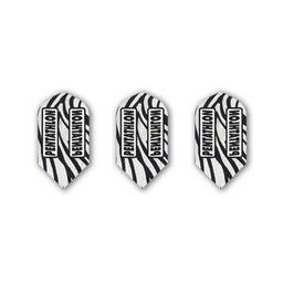 Click here to learn more about the Zebra Black and White Striped Slim Dart Flight.