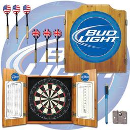Click here to learn more about the Bud Light Dart Cabinet Including Darts and Dart Board.