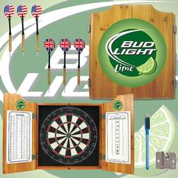 Click here to learn more about the Bud Light Lime Dart Cabinet Including Darts and Dart Board.