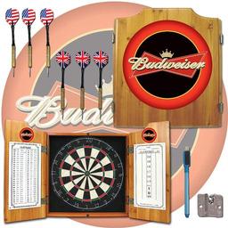Click here to learn more about the Budweiser Dart Cabinet Including Darts and Dart Board.