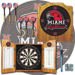 Click here to learn more about the Miami University Ohio Dart Cabinet Including Darts and Dart Board.
