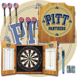 Click here to learn more about the University of Pittsburgh Dart Cabinet Including Darts and Dart Board.