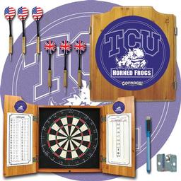 Click here to learn more about the Texas Christian University Dart Cabinet Including Darts and Dart Board.