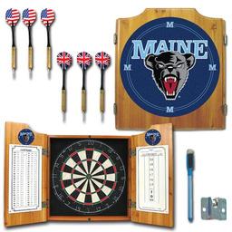 Click here to learn more about the University of Maine Dart Cabinet Including Darts and Dart Board.