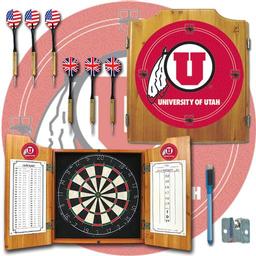 Click here to learn more about the University of Utah Dart Cabinet Including Darts and Dart Board.
