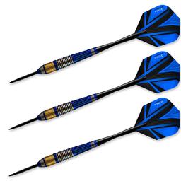 Click here to learn more about the Harrows Vivid Brass Steel Tip Darts Blue.