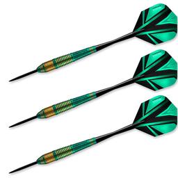 Click here to learn more about the Harrows Vivid Brass Steel Tip Darts Green.