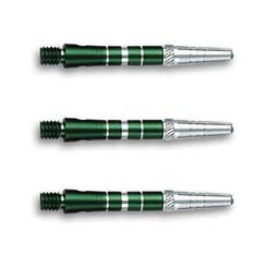 Click here to learn more about the Top Spin Grooved Short Green 2BA Dart Shafts.