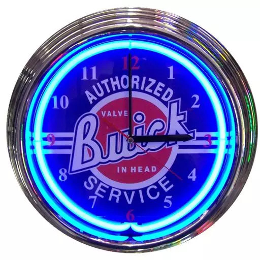 GM Buick Service Neon Clock
