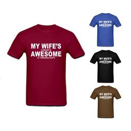 Click here to learn more about the My Wife's Husband Is Awesome At Throwing Darts T-Shirt.
